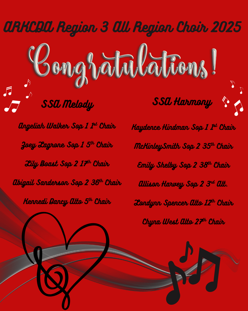 ARKCDA Region 3 All Region Choir 2025