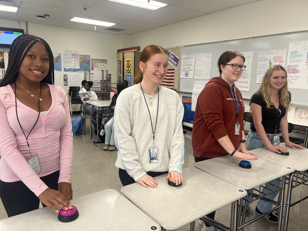 Mr. Lewis’ 10th grade Accelerated Civics class is showing what they’ve learned in a buzz off!