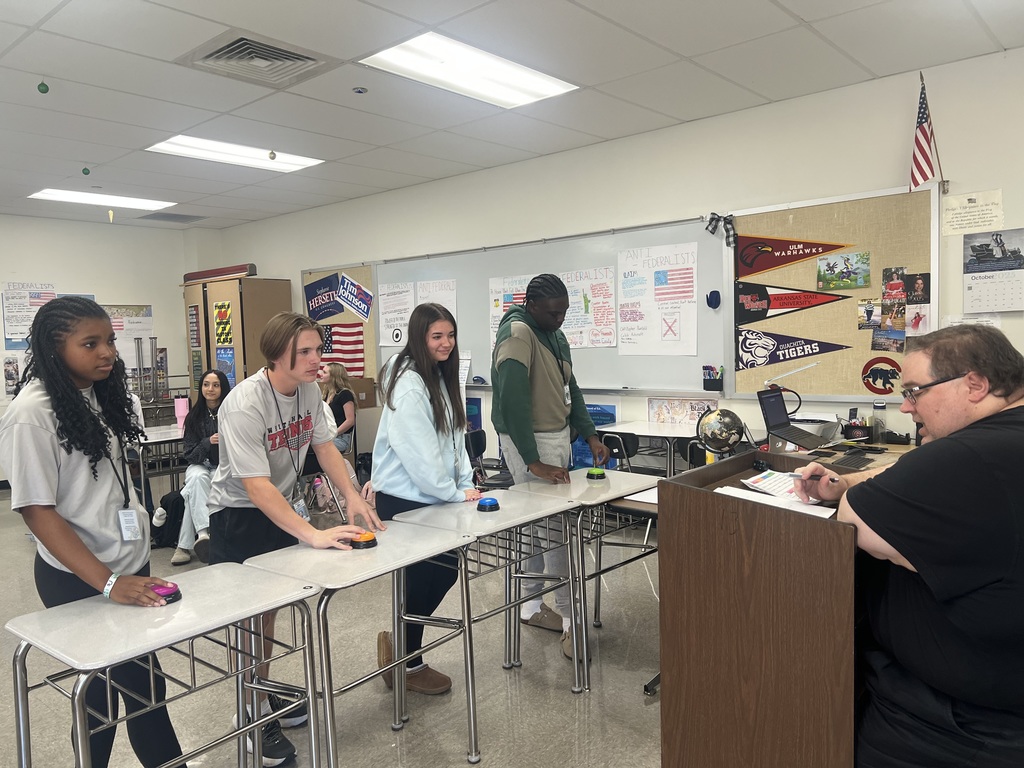 Mr. Lewis’ 10th grade Accelerated Civics class is showing what they’ve learned in a buzz off!