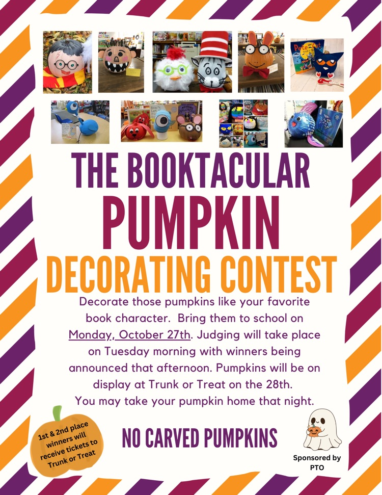 book character pumpkin decorating contest