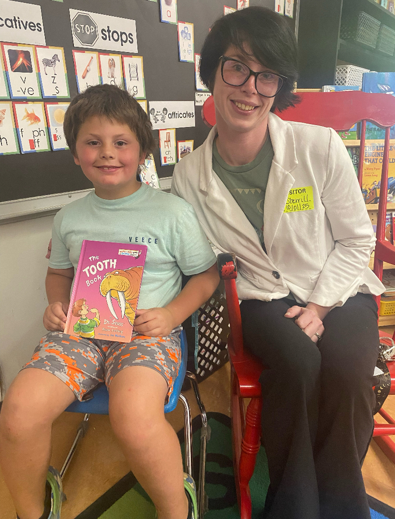 Guest reader in First Grade