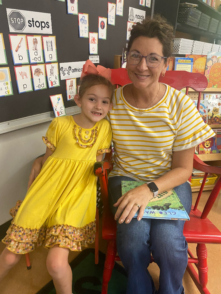 Guest reader in First Grade