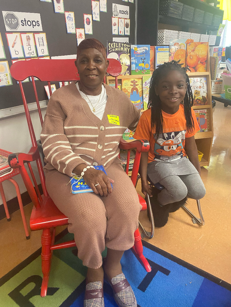 Guest reader in First Grade