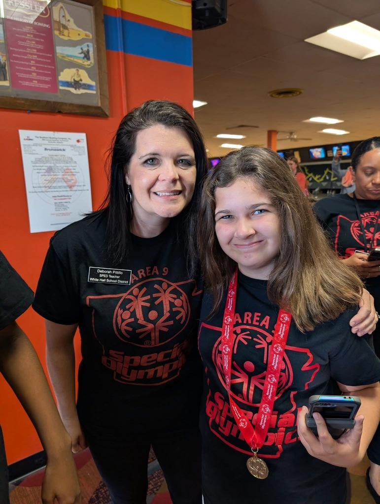 WHMS Students at the Special Olympics bowling event