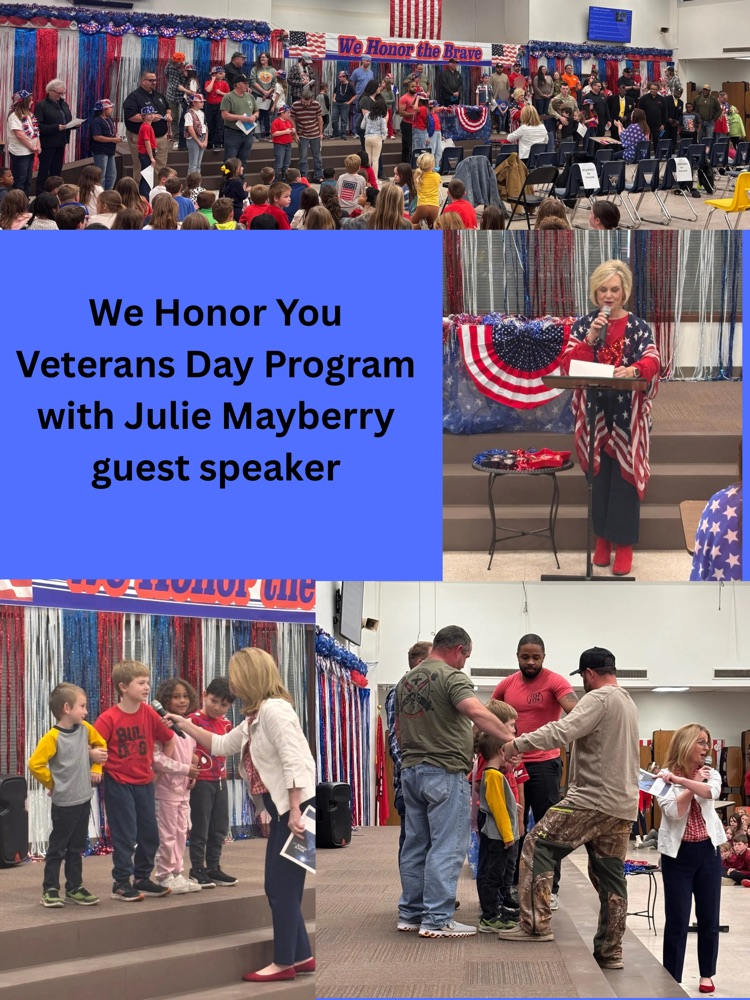 we honor you Veterans Day program with Julie Mayberry guest speaker