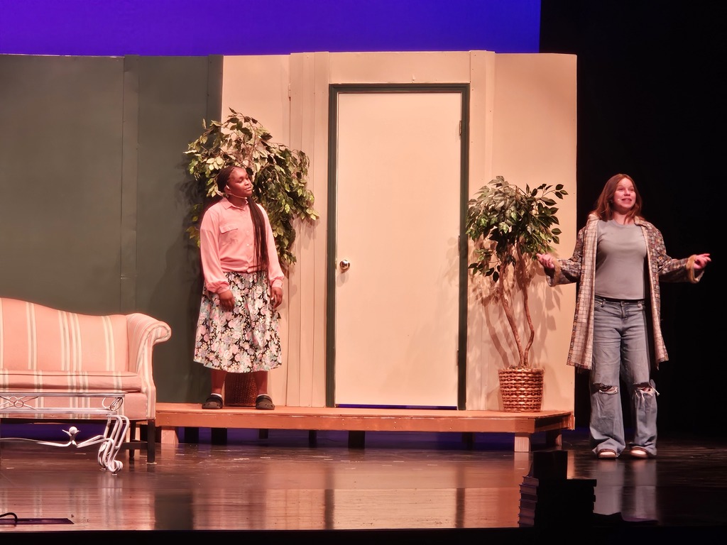 Drama students rehearsing for the fall play