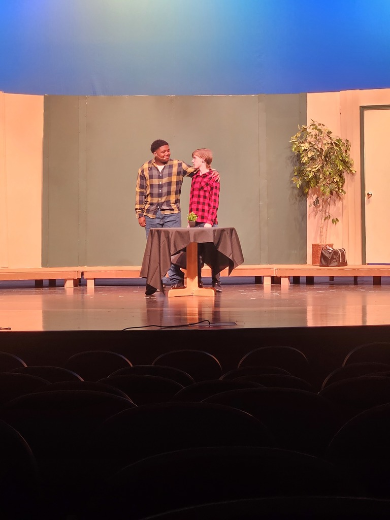 Drama students rehearsing for the fall play