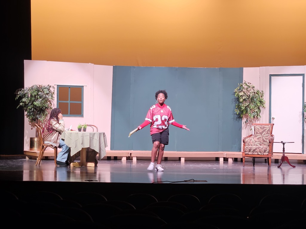 Drama students rehearsing for the fall play