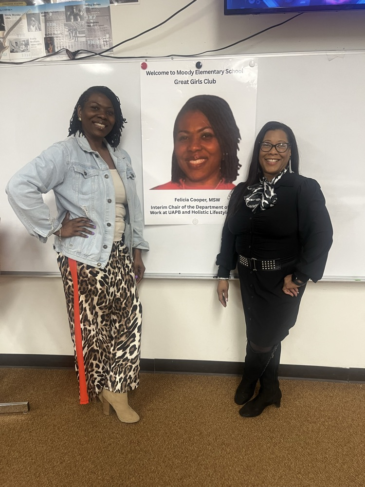 Our Great Girl Club Speaker was Felicia Cooper, MSW UAPB Interim Chair Department of Social Work and Holistic Lifestyle Coach spoke to our girls about positive self image. She gifted our girls with a personal Great Girl Journal she created for them. 