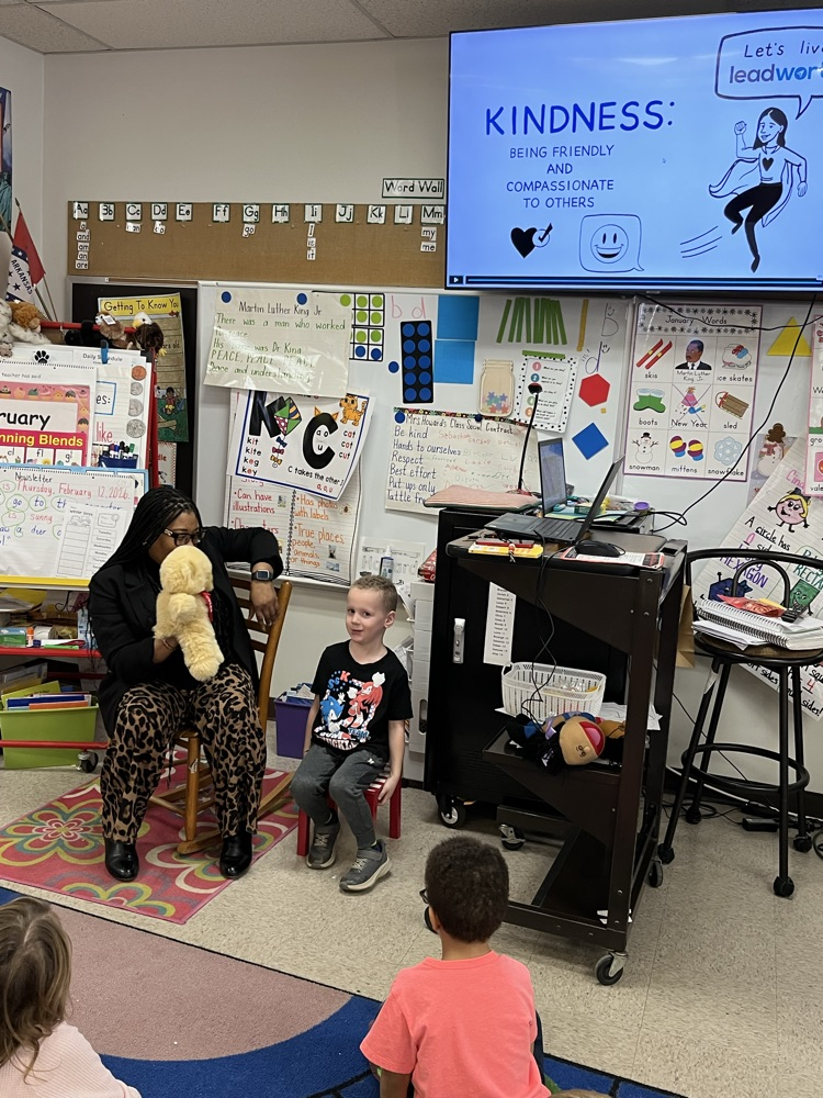Mrs. Howard’s class enjoyed our guidance lesson on kindness from Mrs. Dulaney.  We all shared ways to show kindness!