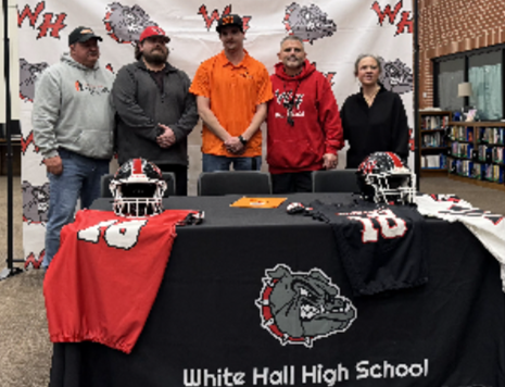 Wyatt Golden signed his "letter of intent" to play football for Hendrix College.