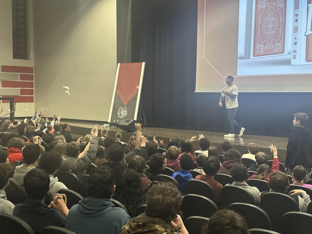 An incentive assembly was held today for WHHS ninth and tenth grade students.
