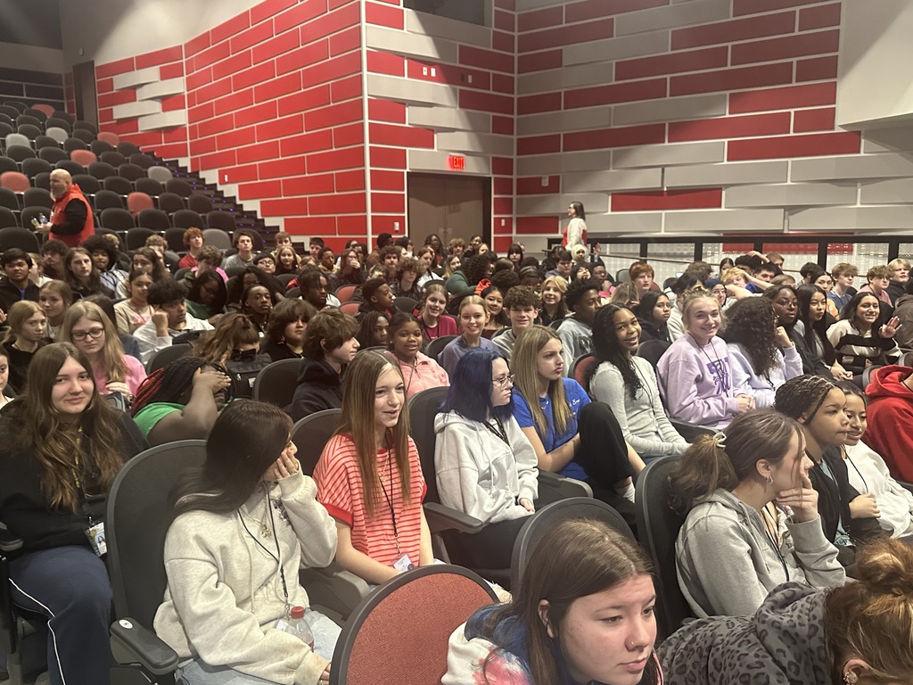 An incentive assembly was held today for WHHS ninth and tenth grade students.