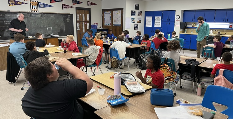 The Great Guys Club welcomed local physician, Dr. Paul Davis, to our meeting today. Dr. Davis is the grandfather of our student Emmett Wilson. He shared with our young men about the importance of education in meeting their future goals.