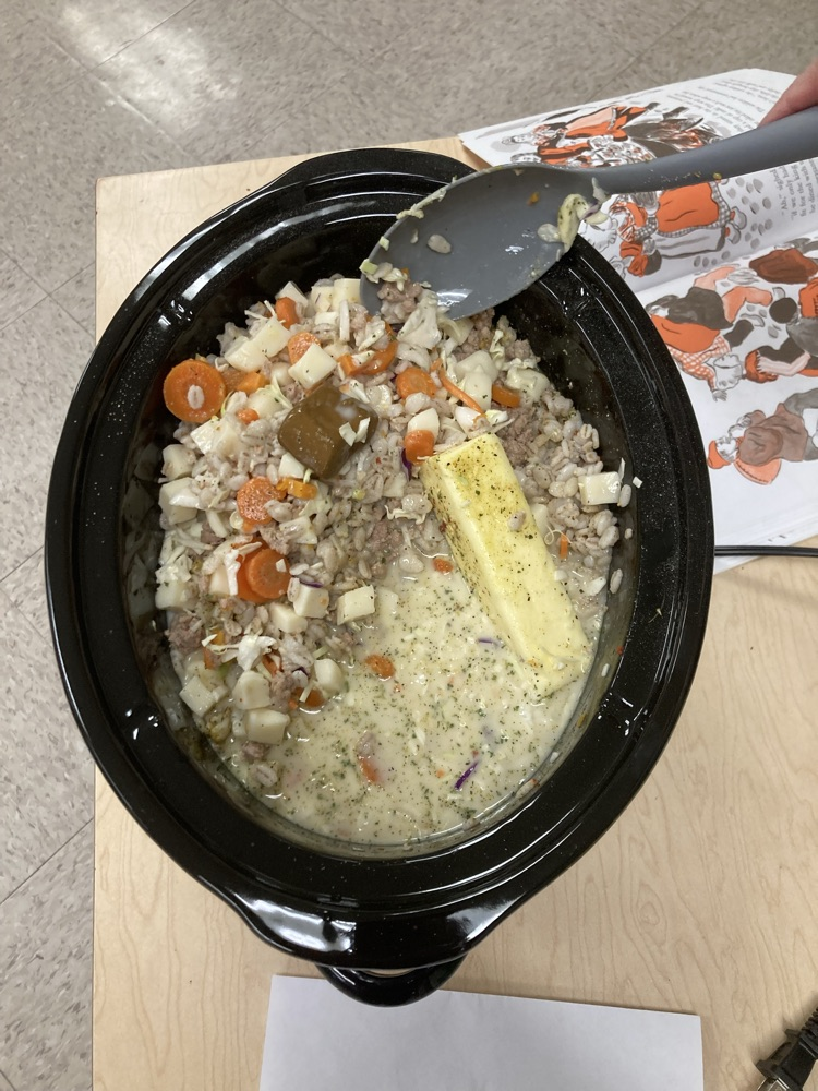 We made stone soup today