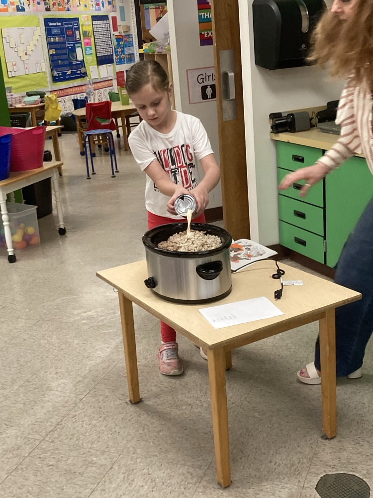 We made stone soup today