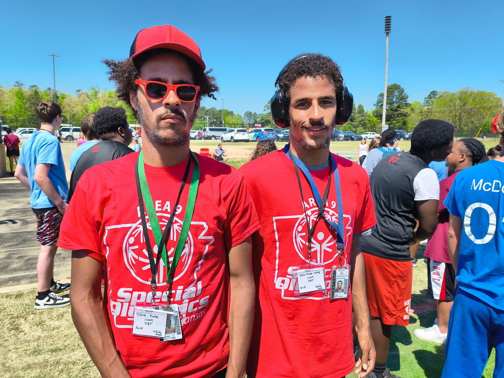 Brothers enjoying Special Olympics together