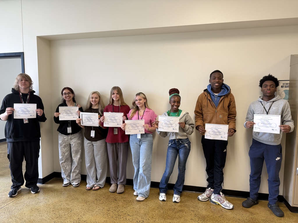 Mrs. Austin's banking students completed the ABA Bank Teller Certification. 
