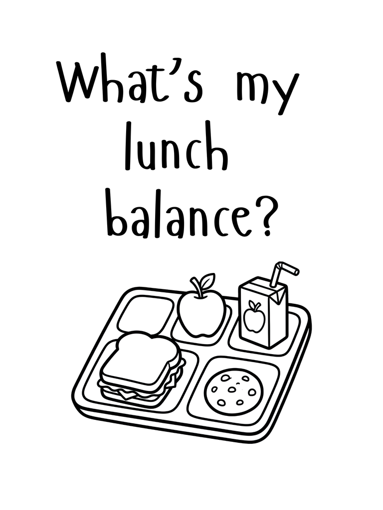 lunch balances due!