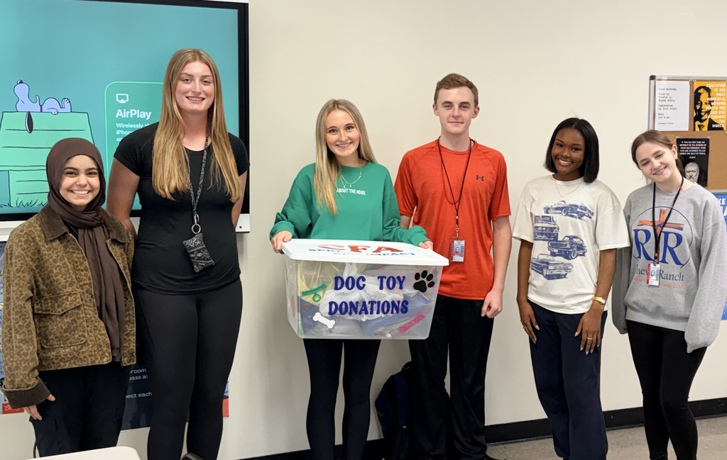 The WHHS Chick-fil-A Leader Academy completed their spring service project.