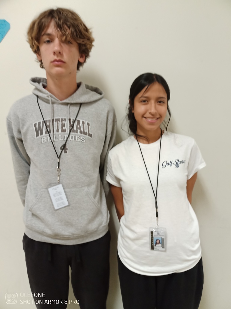   Seniors Ruth Alcantar and Samuel Rogers won  first place in the region!  