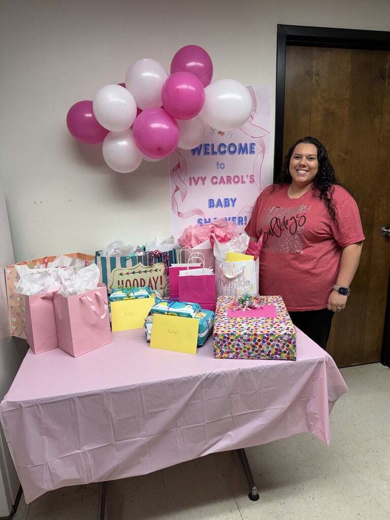 WHHS celebrated Mrs. Stone's upcoming baby girl with a shower!