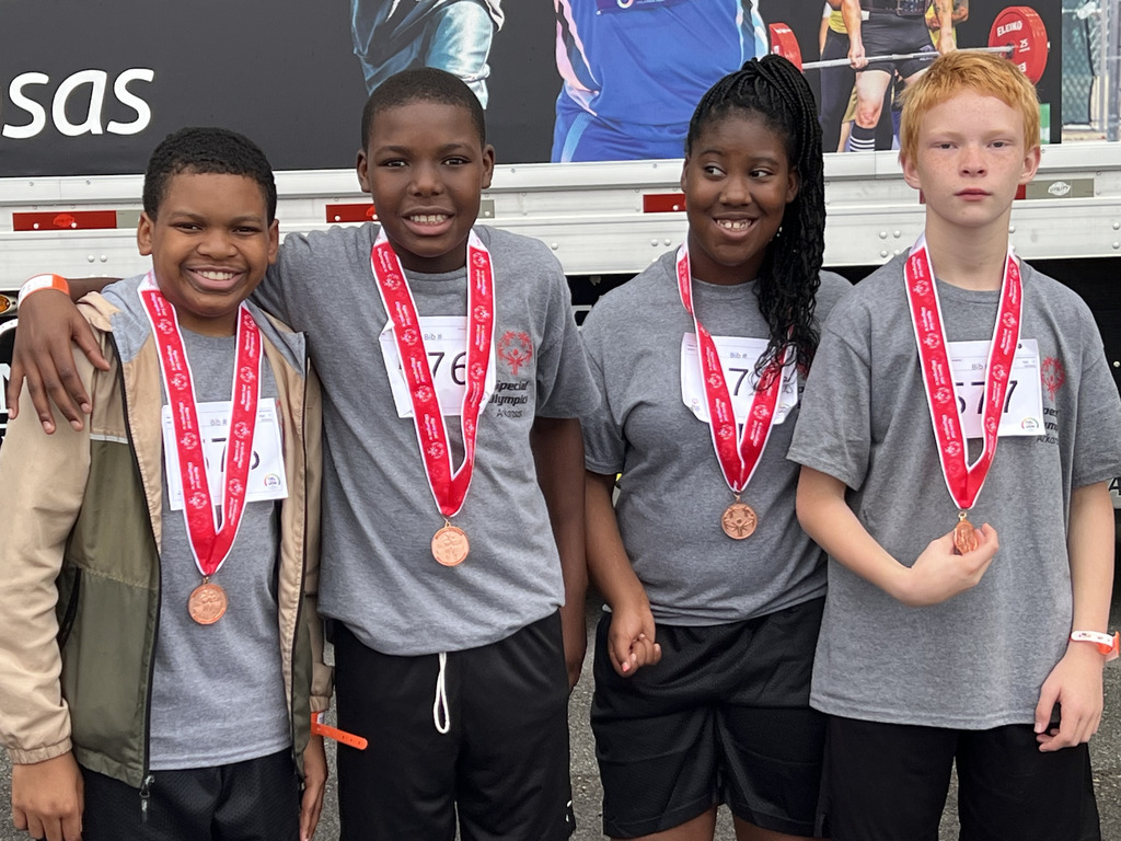Special Olympics relay team