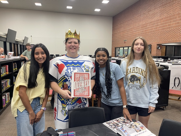 Yearbook pickup and signing event at WHHS.