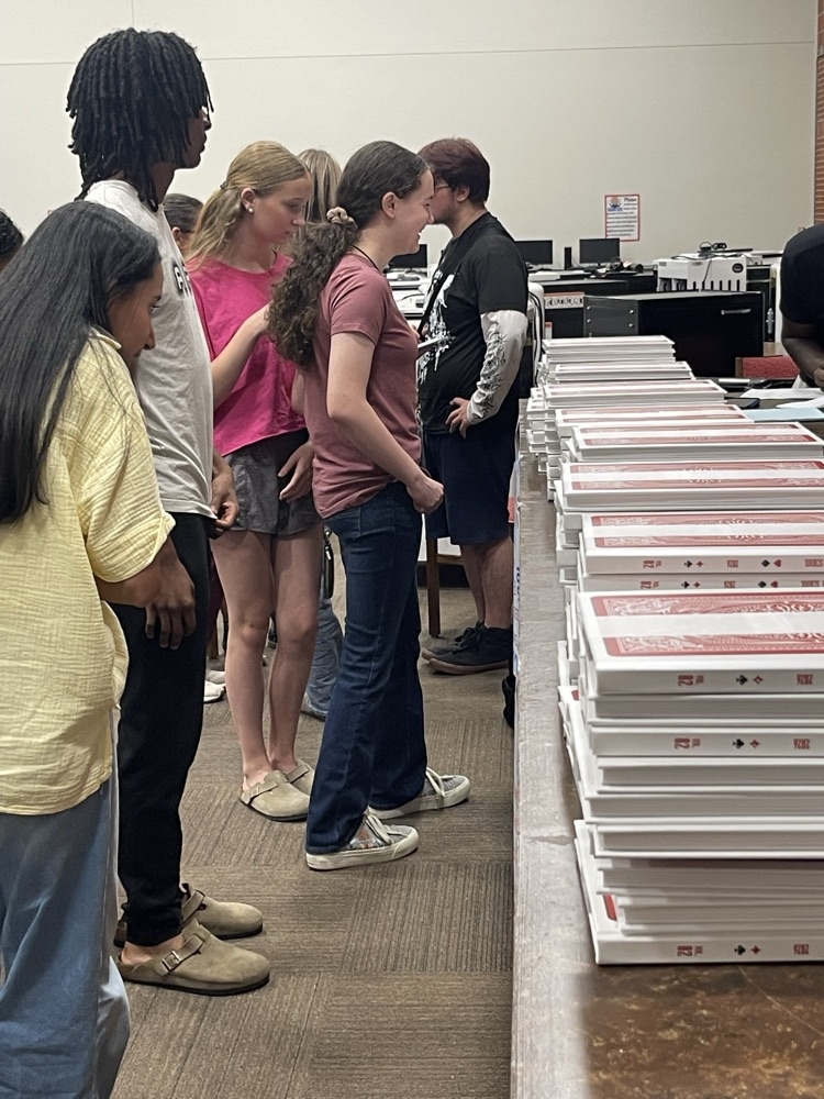 Yearbook pickup and signing event at WHHS.