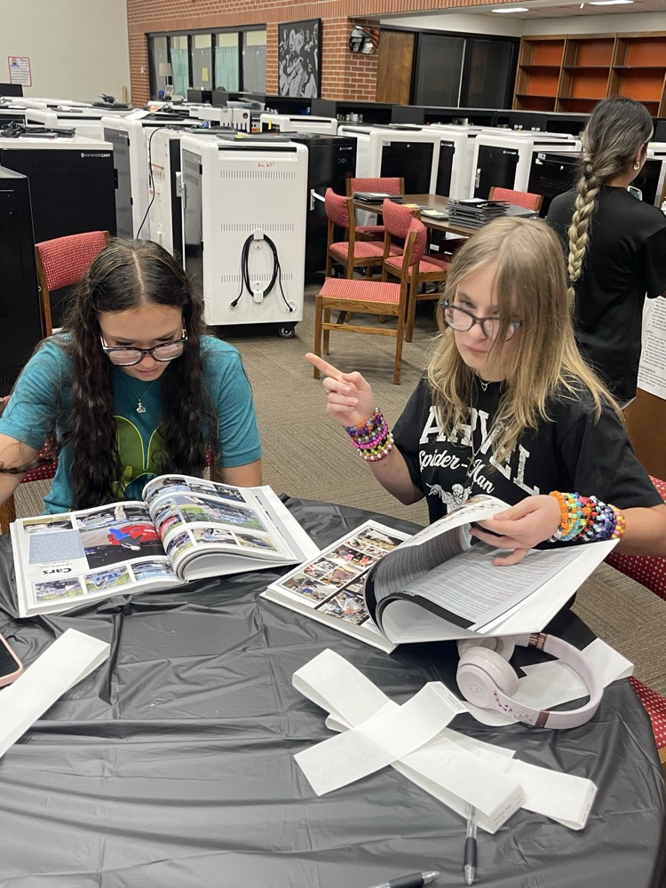 Yearbook pickup and signing event at WHHS.