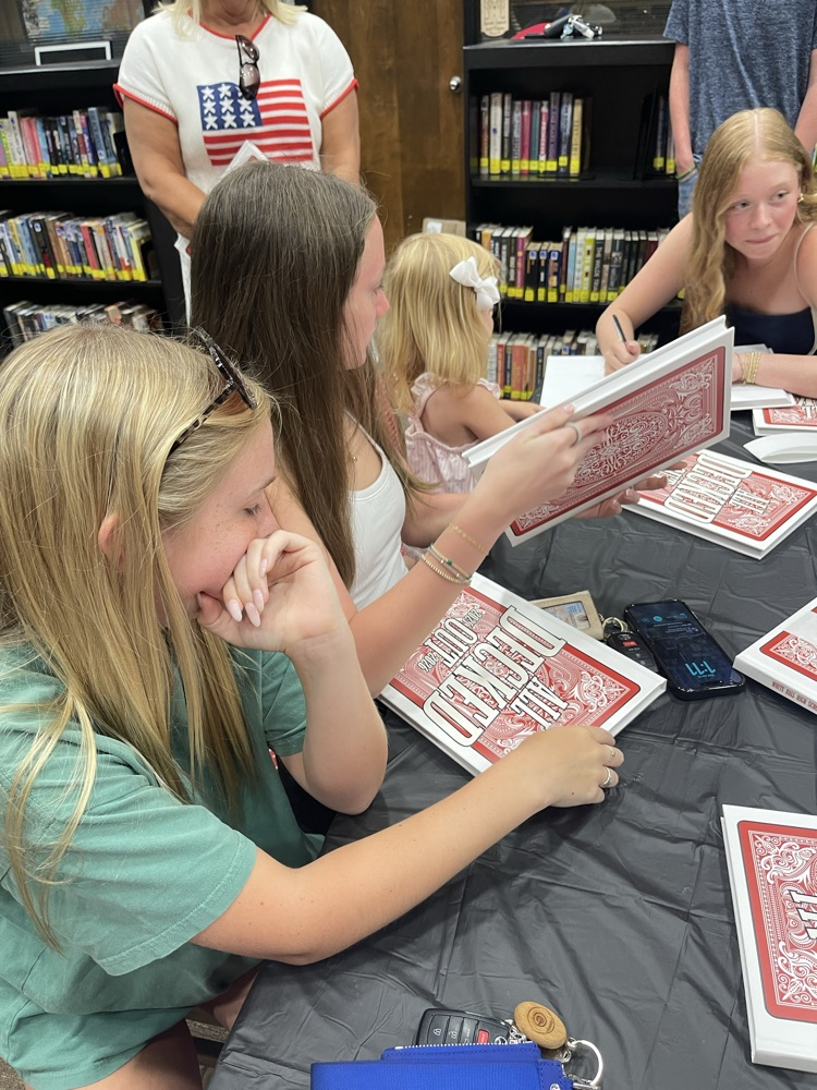 Yearbook pickup and signing event at WHHS.