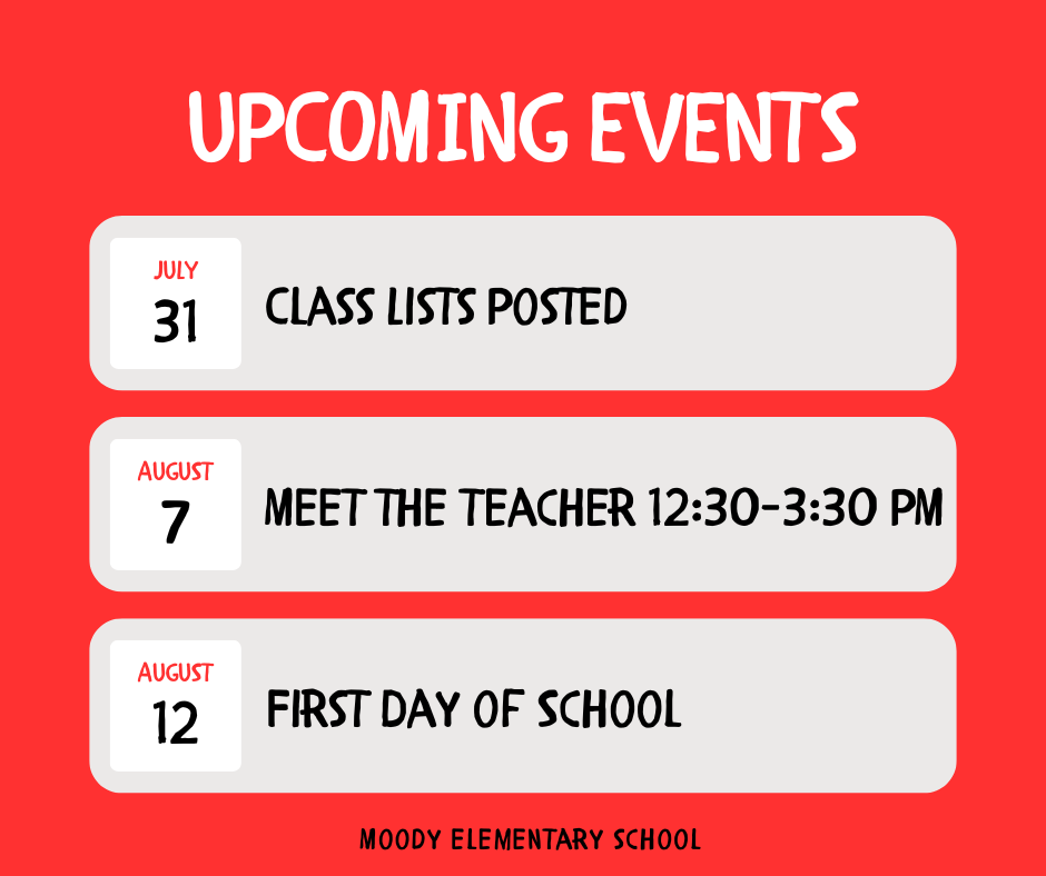 upcoming events