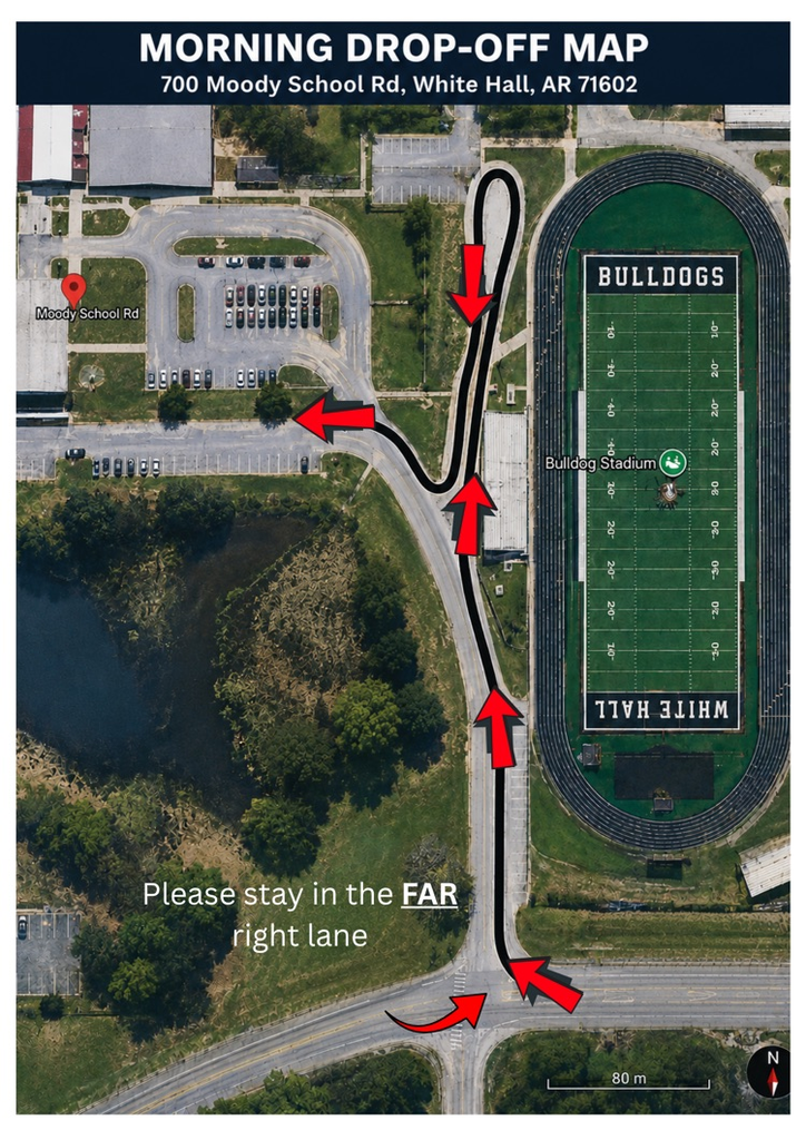 morning drop off map