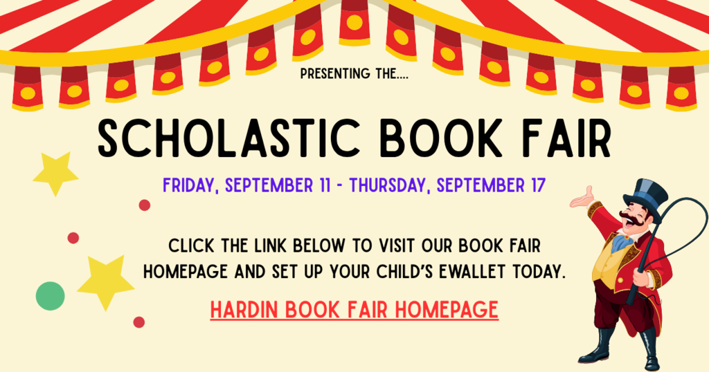 presenting the Scholastic Book Fair Friday, SEptember 11- Thursday, September 17th  Click the link below to visit our book fair homepage and set up your child's ewallet today.