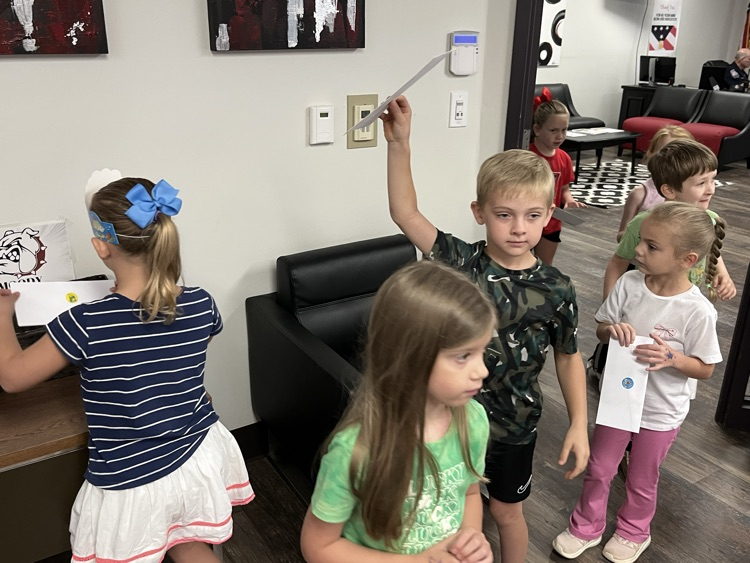 Mrs. Howard’s class has learned their home address! We dropped a letter in the office to be mailed to our home.  We have learned many facts about the post office this week.  
