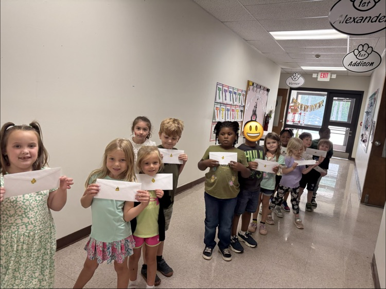 Mailing letters home after learning our address!