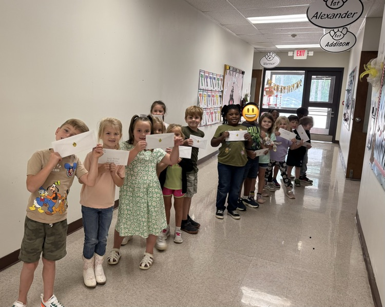 Mailing letters home after learning our address!