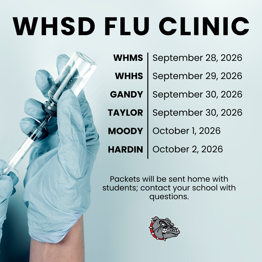 WHSD Flu Clinic Dates