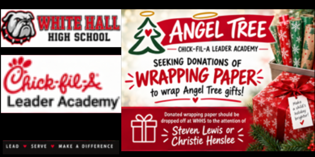 WHHS  Chick-fil-A Leader Academy is sponsoring an Angel Tree.