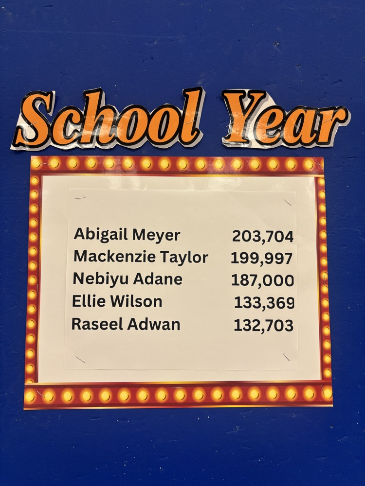 School Year: Abigail Meyer, Mackenzie Taylor, Nebiyu Adane, Ellie Wilson, Raseel Adwan