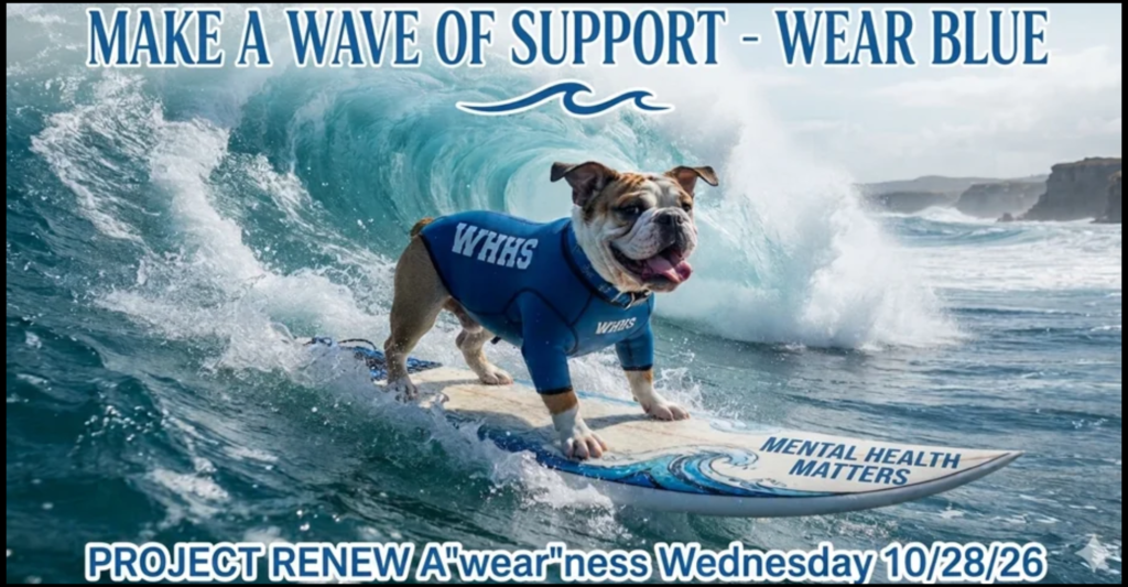 Wed., 10/28: Make a wave of support by wearing blue!