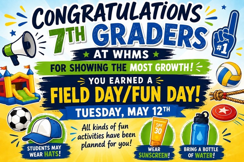 WHMS 7th gr Field Day/Fun Day!