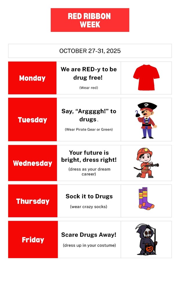 dress up days for red ribbon week