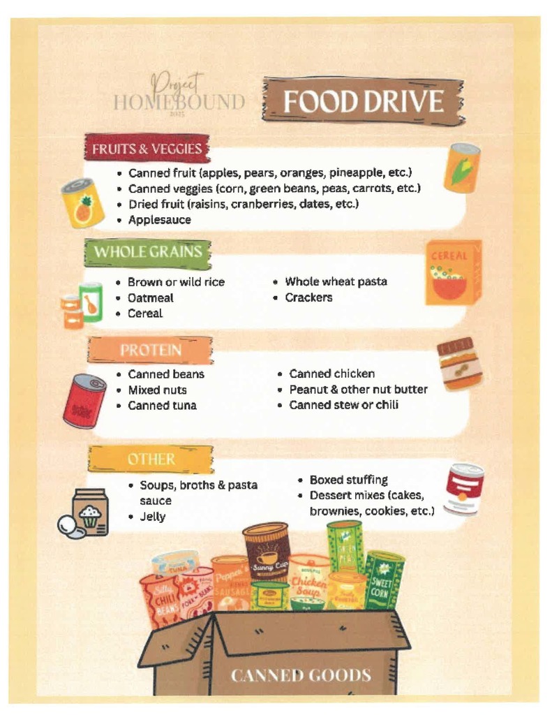 project homebound items 