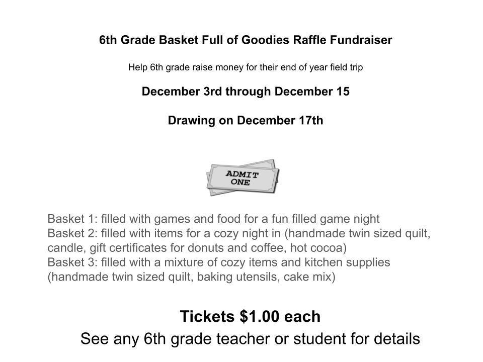 6th grade raffle