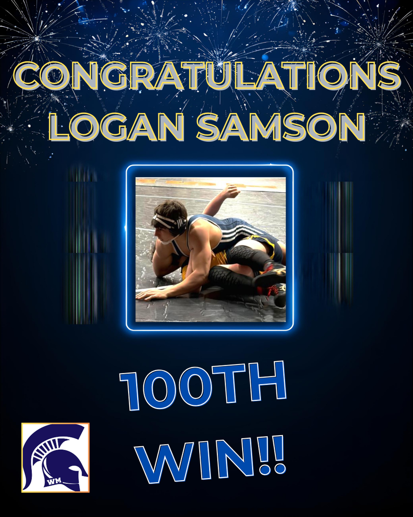 Senior Logan Samson - 100th Win!