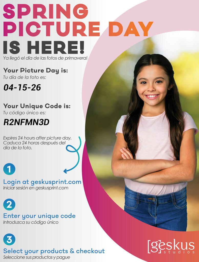 Spring Picture Day  | WEDNESDAY - April 15th