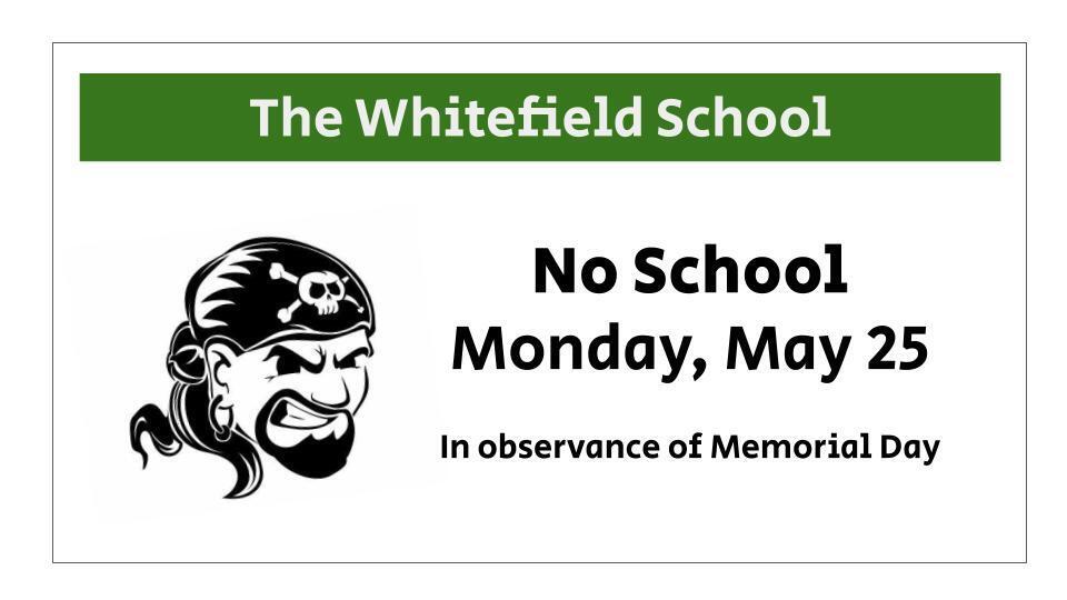 No school memorial day