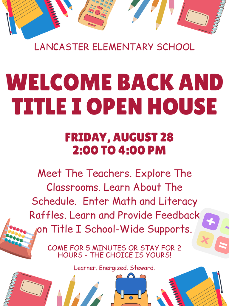 Title I Family Event and Open House