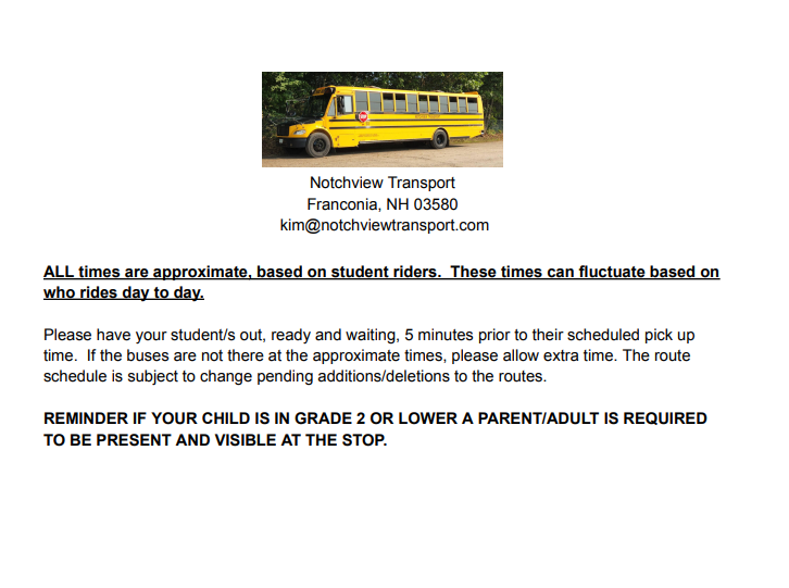 Updated Bus Info